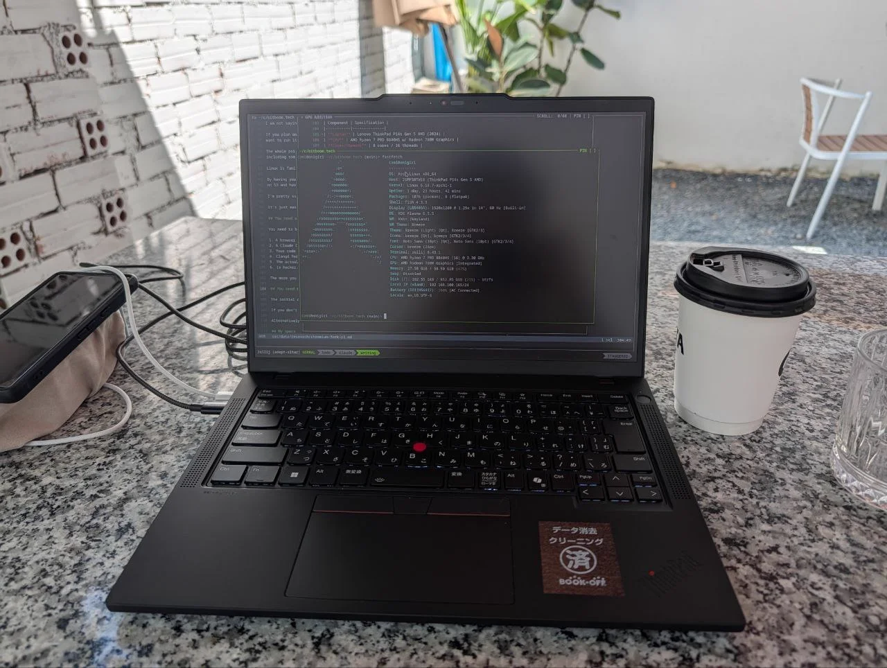 My ThinkPad P14s Gen 5 AMD setup